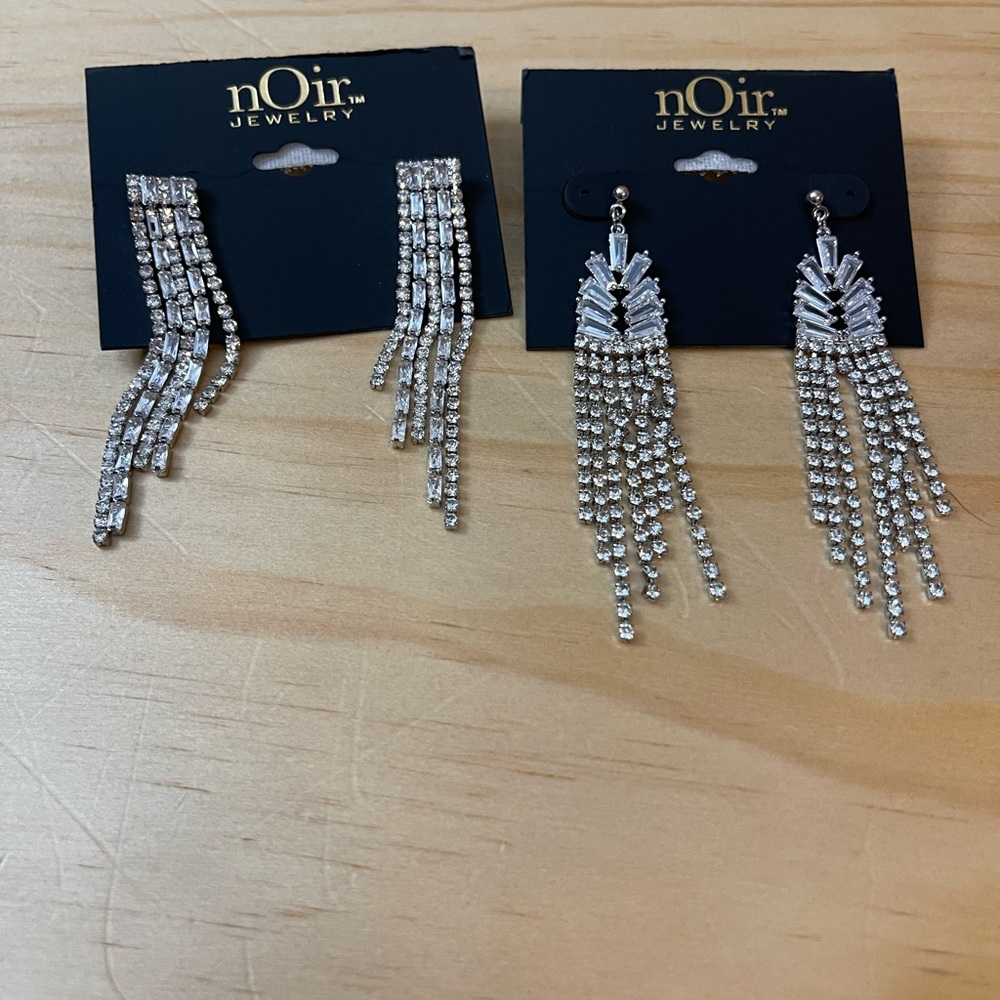 nOir Jewlery Earrings 2 pairs